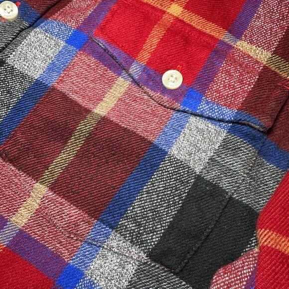 The North Face Arroyo Heavyweight Flannel Shirt Cardinal Red Plaid Men’s L - Picture 7 of 14
